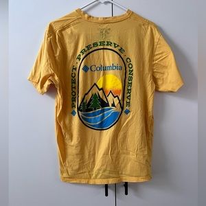 Yellow Columbia graphic T-shirt
